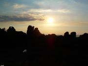 Puesta de sol en el Valle de los Faraones. Manzaneda, Orense